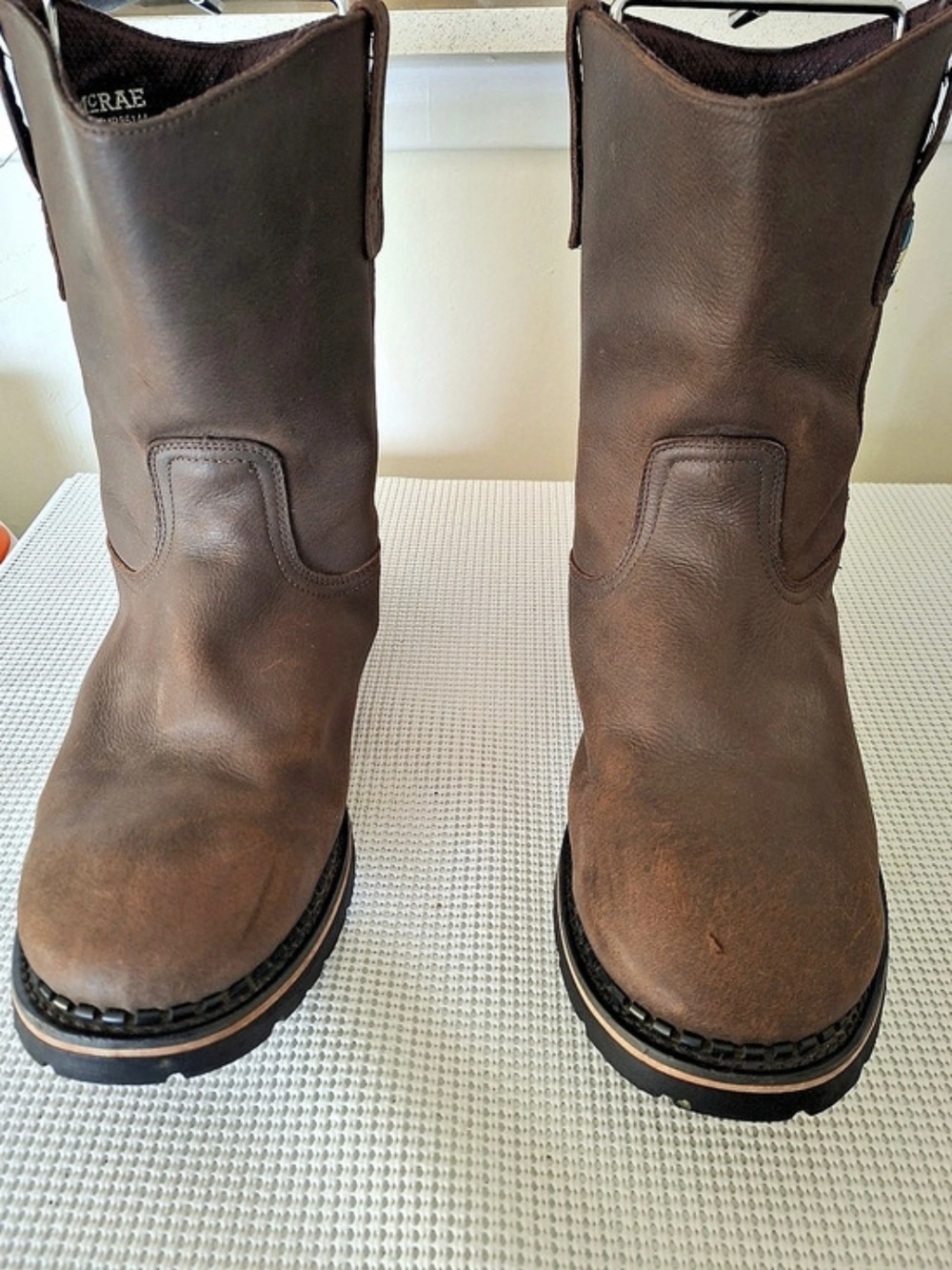 McRae Style #MR85144 Leather Work Boots Brown US 16M